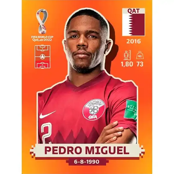 Pedro Miguel Qat 9 - Pegatina Panini Qatar Copa Mundial 2022