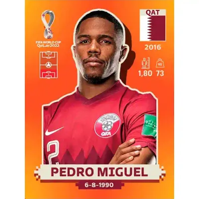 Pedro Miguel Qat 9 - Pegatina Panini Qatar Copa Mundial 2022