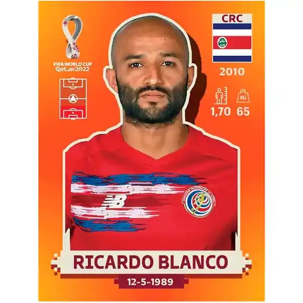 Ricardo Blanco Crc 4/  Pegatina Panini Qatar Copa Mundial 2022