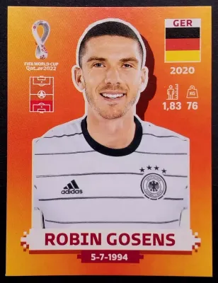 ROBIN GOSEN /GER 5 S2022 FIFA WC Qatar PANINI