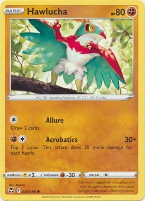 Hawlucha - 098/195 - Common Sword &amp; Shield: Silver Tempest Singles