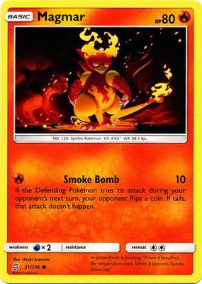Magmar - 21/236 - Common Sun &amp; Moon: Unified Minds Singles