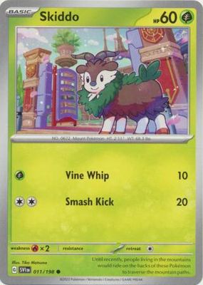 Skiddo - 011/198 - Common Scarlet &amp; Violet (Base Set) Singles