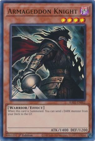 Armageddon Knight - RA03-EN002 - Ultra Rare 1st Edition Quarter Century Bonanza 1st Edition Singles