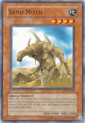 Sand Moth - SD7-EN015 - Common Unlimited Structure Deck: Invincible Fortress [SD7] Unlimited singles