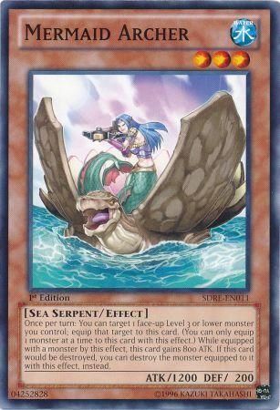 Mermaid Archer - SDRE-EN011 - Common 1st Edition Structure Deck: Realm of the Sea Emperor 1st Edition Singles