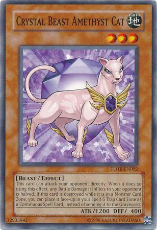 Crystal Beast Amethyst Cat - FOTB-EN002 - Common Unlimited Force of the Breaker [FOTB] Unlimited Singles