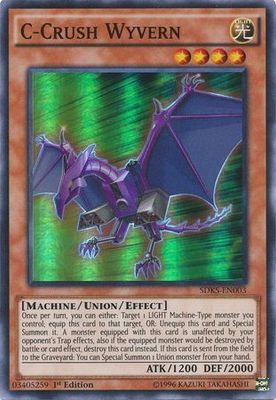 C-Crush Wyvern - SDKS-EN003 - Super Rare 1st Edition Seto Kaiba 1st Edition Singles