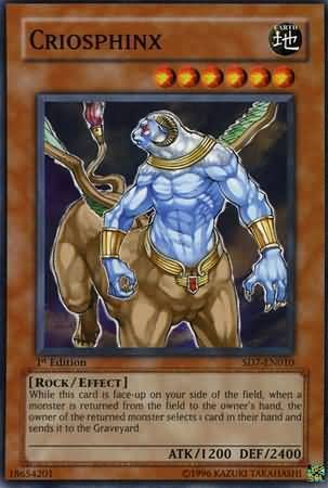 Criosphinx - SD7-EN010 - Common 1st Edition Structure Deck: Invincible Fortress [SD7] 1st Edition Singles