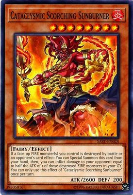 Cataclysmic Scorching Sunburner - SAST-EN028 - Common Unlimited Savage Strike Unlimited Singles