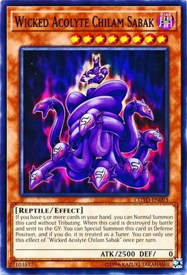 Wicked Acolyte Chilam Sabak - COTD-EN093 - Common Unlimited Code of the Duelist Unlimited Singles