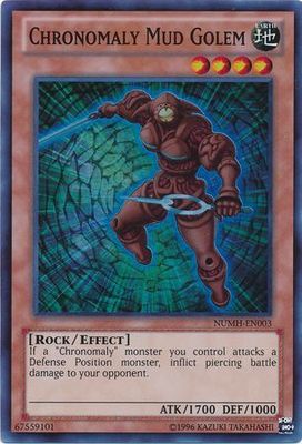 Chronomaly Mud Golem - NUMH-EN003 - Super Rare Unlimited Number Hunters Unlimited Singles