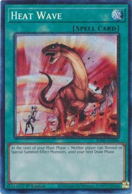 Heat Wave - RA03-EN058 - Collector&#39;s Rare 1st Edition Quarter Century Bonanza 1st Edition Singles
