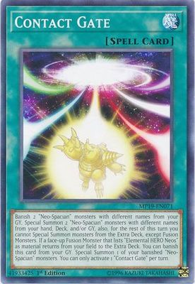 Contact Gate - MP19-EN071 - Common 1st Edition Yu-Gi-Oh! 2019 Mega-Tins: Gold Sarcophagus Tin Mega Pack Singles