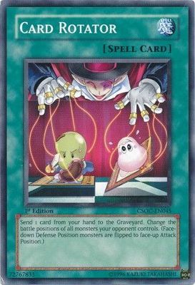 Card Rotator - CSOC-EN045 - Common 1st Edition Crossroads of Chaos [CSOC] 1st Edition Singles