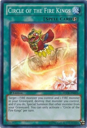 Circle of the Fire Kings - SDOK-EN023 - Super Rare 1st Edition Structure Deck: Onslaught of the Fire Kings [SDOK]