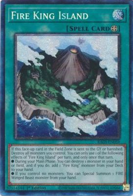 Fire King Island - RA03-EN059 - Collector&#39;s Rare 1st Edition Quarter Century Bonanza 1st Edition Singles