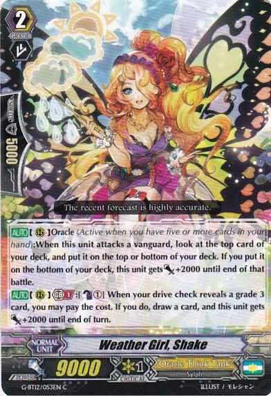 Weather Girl, Shake - G-BT12: Dragon King&#39;s Awakening (G-BT12) G-BT12: Dragon King&#39;s Awakening
