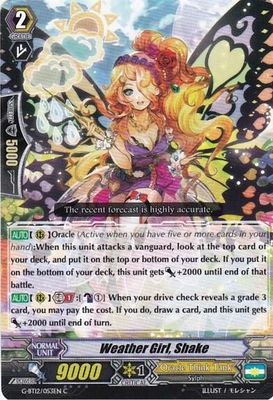 Weather Girl, Shake - G-BT12: Dragon King&#39;s Awakening (G-BT12) G-BT12: Dragon King&#39;s Awakening