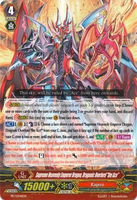 Supreme Heavenly Emperor Dragon, Dragonic Overlord &quot;The Ace&quot; - Promo Cards (PR) Promo Card