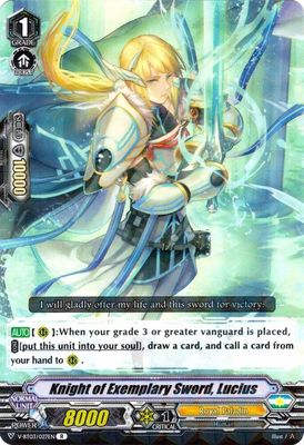Knight of Exemplary Sword, Lucius - V-BT03: Miyaji Academy CF Club (V-BT03) V-BT03: Miyaji Academy CF Club