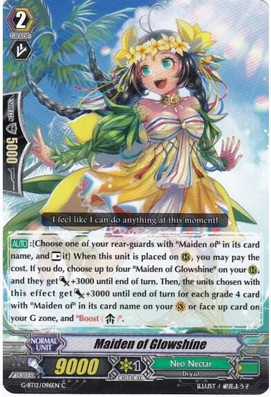 Maiden of Glowshine - G-BT12: Dragon King&#39;s Awakening (G-BT12) G-BT12: Dragon King&#39;s Awakening