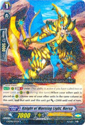 Knight of Morning Light, Horsa - G-BT08: Absolute Judgment (G-BT08) G-BT08: Absolute Judgment