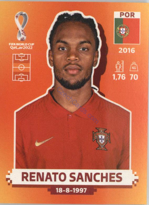 Renato Sanches 2022 Panini WC Qatar POR 14 Portugal.