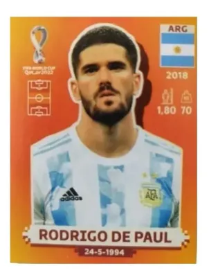 Rodrigo De Paul Arg 9 ,Qatar 2022  Panini