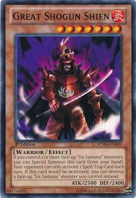 Great Shogun Shien - SDWA-EN009 - Common 1st Edition Structure Deck: Samurai Warlords 1st Edition Singles