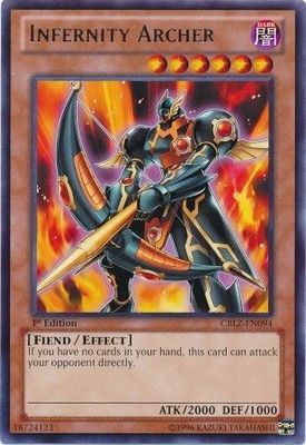 Infernity Archer - CBLZ-EN094 - Rare 1st Edition Cosmo Blazer 1st Edition Singles (espanol)