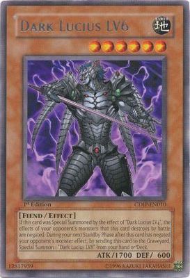 Dark Lucius LV6 - CDIP-EN010 - Rare 1st Edition Cyberdark Impact [CDIP] 1st Edition Singles