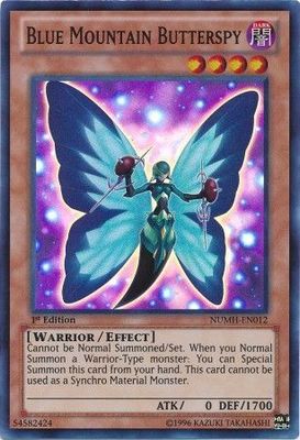 Blue Mountain Butterspy - NUMH-EN012 - Super Rare 1st Edition Number Hunters 1st Edition Singles