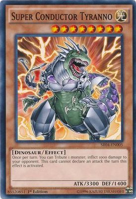 Super Conductor Tyranno - SR04-EN005 - Common 1st Edition Structure Deck: Dinosmasher&#39;s Fury 1st Edition Singles