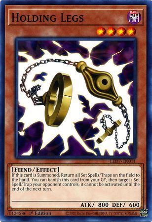 Holding Legs - LED7-EN011 - Common 1st Edition Legendary Duelists: Rage of Ra 1st Edition Singles (espanol)