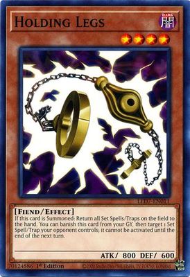 Holding Legs - LED7-EN011 - Common 1st Edition Legendary Duelists: Rage of Ra 1st Edition Singles (espanol)