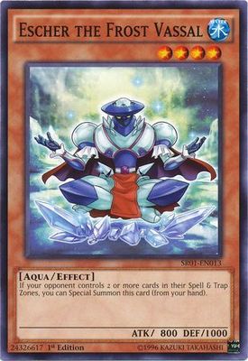 Escher the Frost Vassal - SR01-EN013 - Common 1st Edition Structure Deck: Emperor of Darkness 1st Edition Singles