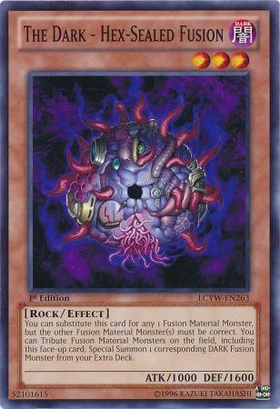 The Dark - Hex-Sealed Fusion - LCYW-EN263 - Common 1st Edition Legendary Collection 3: Yugi&#39;s World 1st Edition Singles