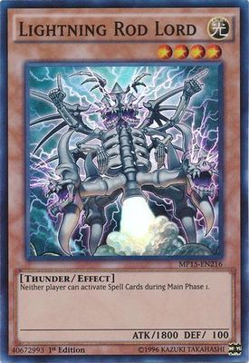 Lightning Rod Lord - MP15-EN216 - Super Rare 1st Edition Yu-Gi-Oh! 2015 Mega-Tins [MP15]