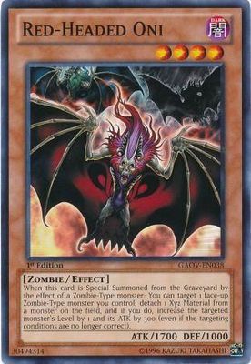 Red-Headed Oni - GAOV-EN038 - Common 1st Edition Galactic Overlord 1st Edition Singles (espanol)