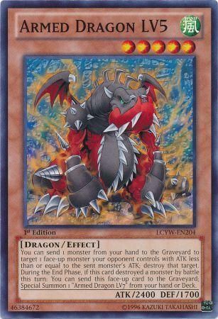 Armed Dragon LV5 - LCYW-EN204 - Common 1st Edition Legendary Collection 3: Yugi&#39;s World 1st Edition Singles