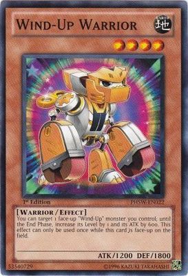 Wind-Up Warrior - PHSW-EN022 - Common 1st Edition Photon Shockwave 1st Edition Singles