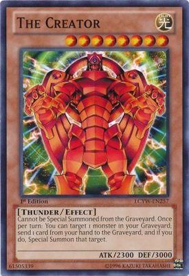 The Creator - LCYW-EN257 - Common 1st Edition Legendary Collection 3: Yugi&#39;s World 1st Edition Singles