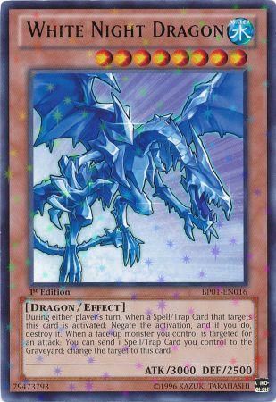 White Night Dragon - BP01-EN016 - Starfoil Rare 1st Edition Battle Pack: Epic Dawn 1st Edition Starfoil Singles