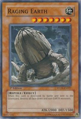 Raging Earth - STON-EN027 - Common 1st Edition Strike of Neos [STON] 1st Edition Singles