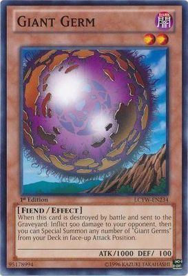 Giant Germ - LCYW-EN234 - Common 1st Edition Legendary Collection 3: Yugi&#39;s World 1st Edition Singles