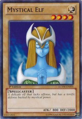 Mystical Elf - LCYW-EN005 - Common 1st Edition Legendary Collection 3: Yugi&#39;s World 1st Edition Singles