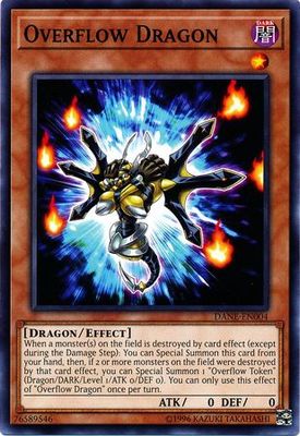 Overflow Dragon - DANE-EN004 - Common Unlimited Dark Neostorm Unlimited Singles