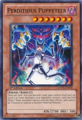 Perditious Puppeteer - GENF-EN033 - Common 1st Edition Generation Force 1st Edition Singles (espanol)