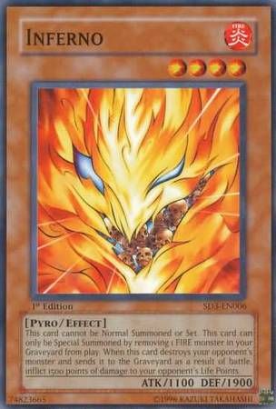 Inferno - SD3-EN006 - Common 1st Edition Structure Deck: Blaze of Destruction 1st Edition Singles